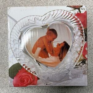 Heart-Shaped Crystal Picture Frame